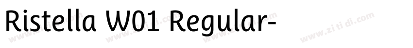 Ristella W01 Regular字体转换 Ristella W01 Regular字体转换